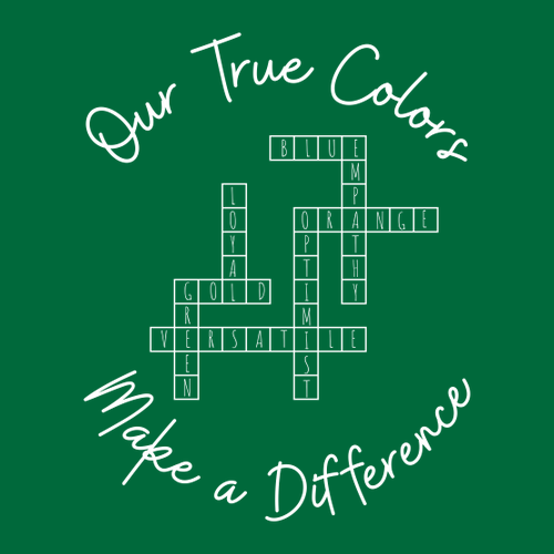 True Colors 50/50 Blend Basic T-Shirt -- Kelly