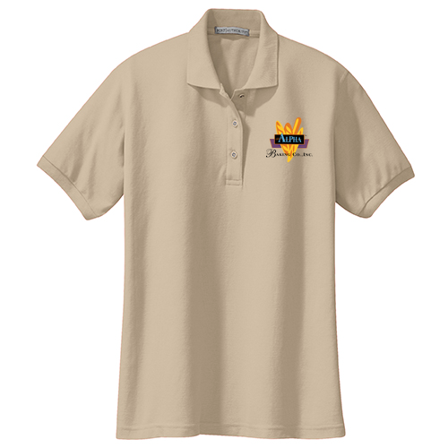 Port Authority Ladies Silk Touch Sport Shirt. -- Stone