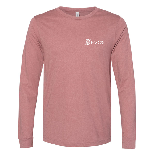 Bella+Canvas Unisex Heather Cvc Long Sleeve Tee- Heathers -- Heather Mauve