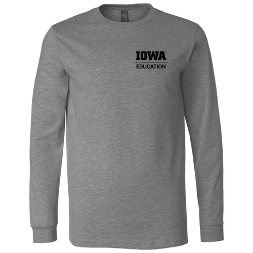 Hawkeye Teacher Bella+Canvas Unisex Heather Cvc Long Sleeve Tee- Heathers -- Deep Heather