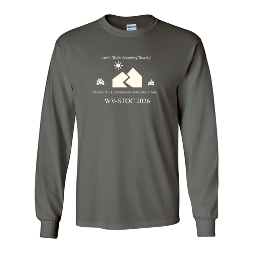 Gildan Heavy Cotton Longsleeve Basic T-Shirt -- Charcoal
