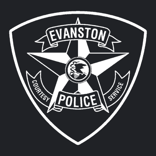 Evanston Police Tee -- Black