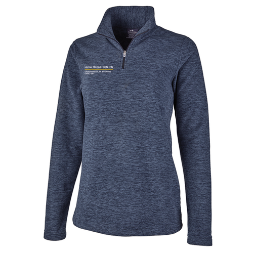 Charles River Womens Freeport Microfleece Pullover -- Navy Heather