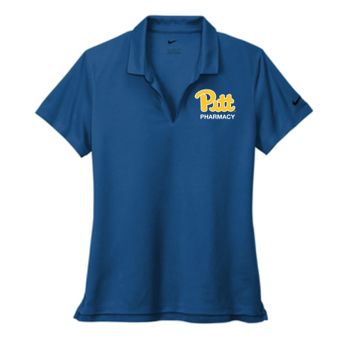 Nike Ladies Dri-Fit Micro Pique 2.0 Polo -- Gym Blue