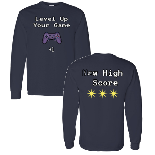 Gildan Heavy Cotton Longsleeve Basic T-Shirt -- Navy