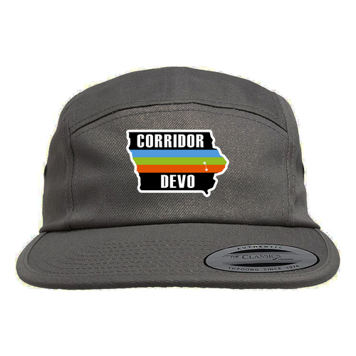 Yupoong Classic Jockey Camper Hat -- Dark Grey