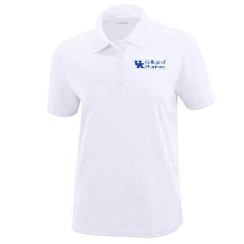 Embroidered Ash City Core 365 Ladies Origin Performance Pique Polo -- White
