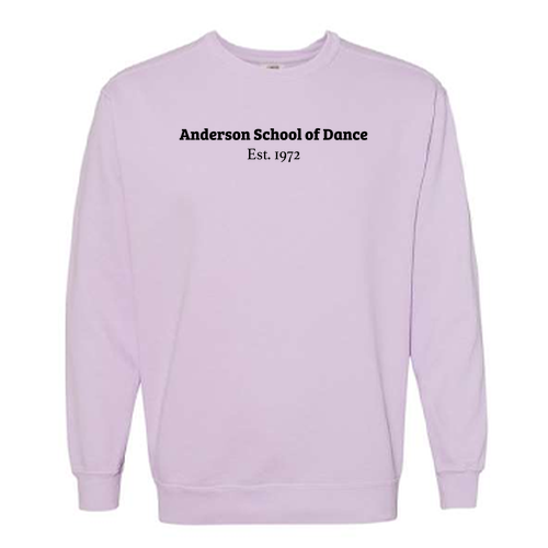 Comfort Colors Adult Crewneck Sweatshirt Est. 1972-- Orchid