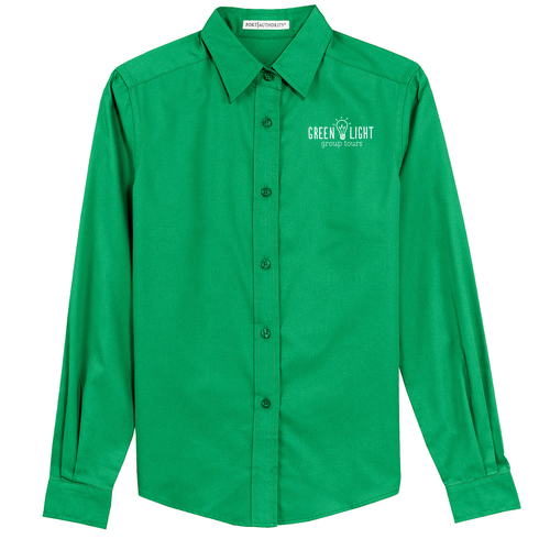 Port Authority Ladies Easy Care Long Sleeve Shirt -- Court Green
