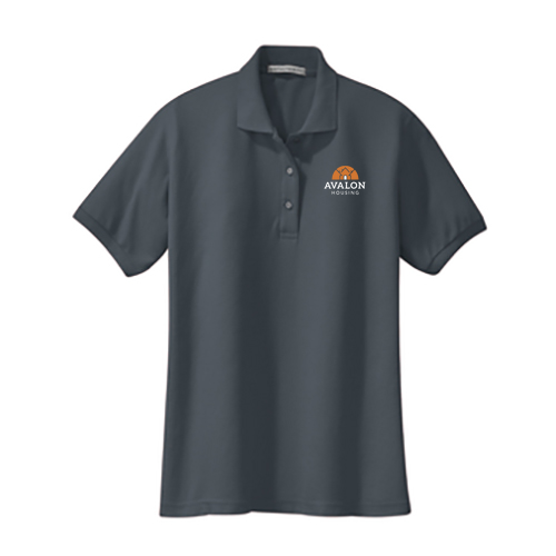Port Authority Ladies Silk Touch Sport Shirt. -- Steel Grey
