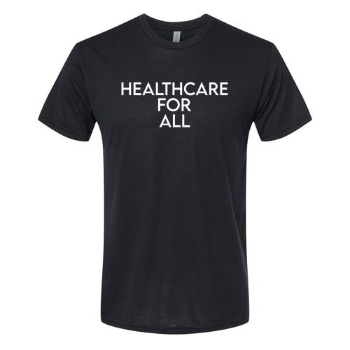 Mens/Unisex Next Level Soft Fitted Triblend Tee -- Black, Healthcare for All