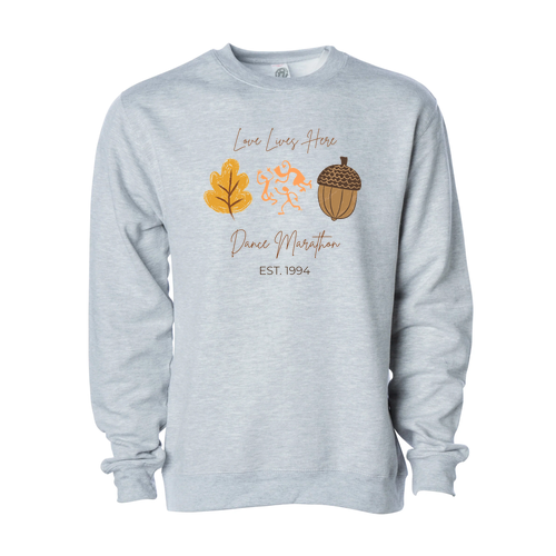 Independent Trading Co. Youth Midweight Crewneck Sweatshirt -- Grey Heather