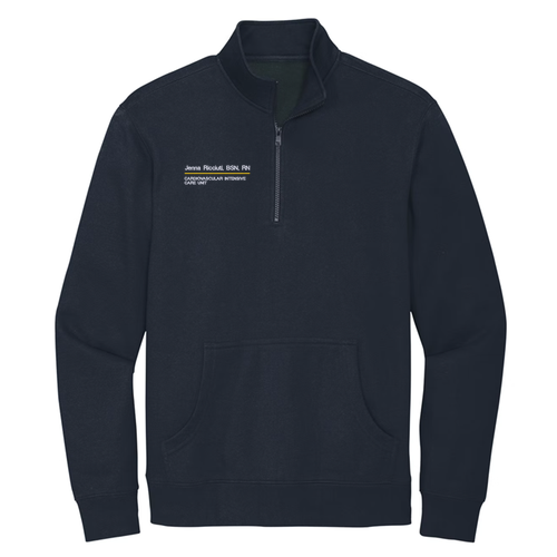 District V.I.T. Fleece 1 / 4-Zip -- New Navy