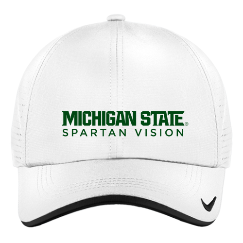 Nike Dri-Fit Perforated Performance Cap -- White / Black