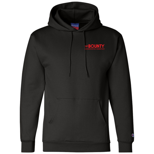 Champion Unisex Powerblend Hooded Sweatshirt -- Black