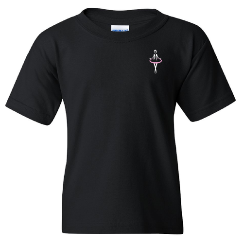 Youth Gildan Heavy Cotton Basic T-Shirt -- Black