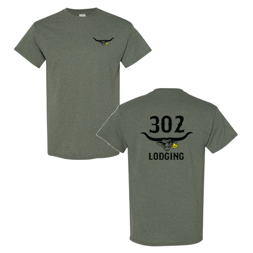 Gildan Heavy Cotton Heather Military Green T-Shirt