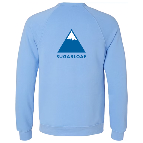 Sugarloaf Logo 2 Blue Ink -- Crewneck Sweatshirt Carolina Blue