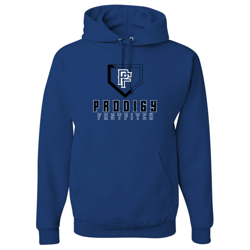 Jerzees 8 oz 50/50 Nublend Adult Hooded Sweatshirt -- Royal