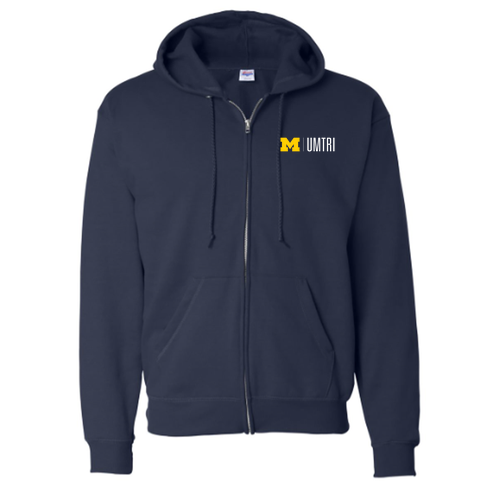 Hanes Eco Smart Full Zip Hood -- Navy