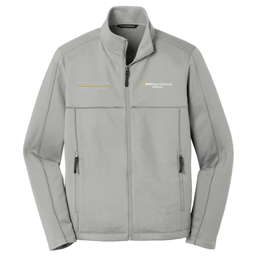 Port Authority Collective Smooth Fleece Jacket -- Gusty Grey