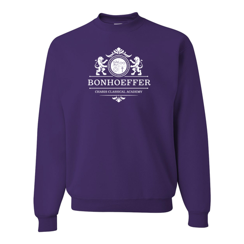 Bonhoeffer Jerzees 50/50 Nublend Fleece Crewneck -- Deep Purple