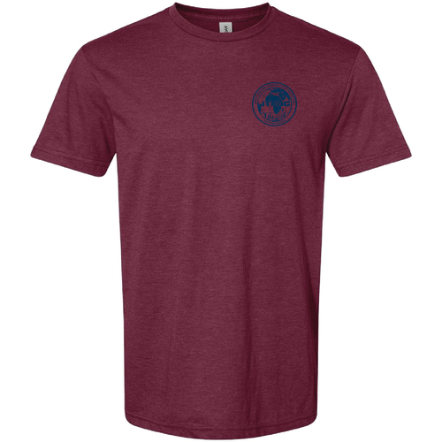 Gildan Softstyle CVC T-Shirt -- Maroon Mist -- Whale