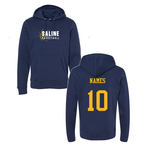 J America Unisex BTB Fleece Hooded Sweatshirt -- True Navy