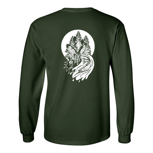 Gildan Ultra Cotton Longsleeve T-Shirt -- Forest Green