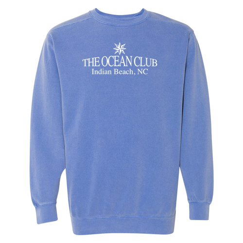 Comfort Colors Adult Crewneck Sweatshirt -- Flo Blue