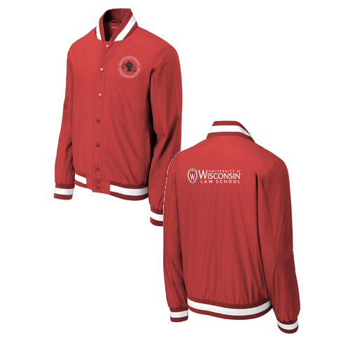 Sport-Tek Insulated Varsity Jacket -- Deep Red