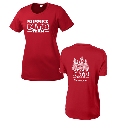 Sport Tek Ladies Competitor Tee -- True Red
