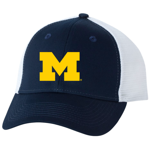 Unisex Trucker Hat -- Navy / White