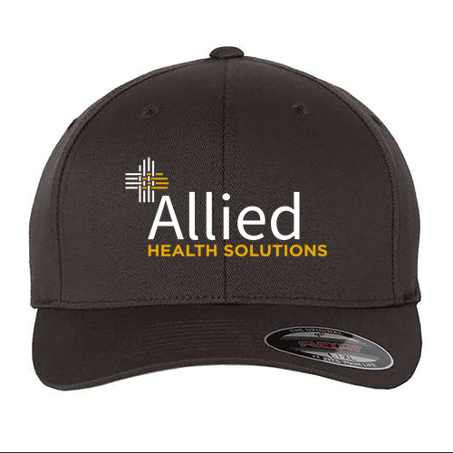 Embroidered Yupoong Flexfit Low Profile Twill Hat -- Dark Grey