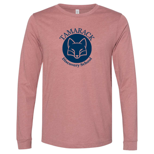 Bella+Canvas Unisex Heather Cvc Long Sleeve Tee- Heathers -- Heather Mauve