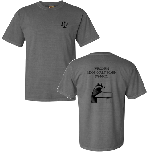 Comfort Colors Heavyweight Adult T-Shirt Badger Logo Grey