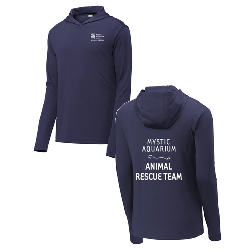 Mystic Aquarium Animal Rescue Program Hooded Pullover (True Navy)