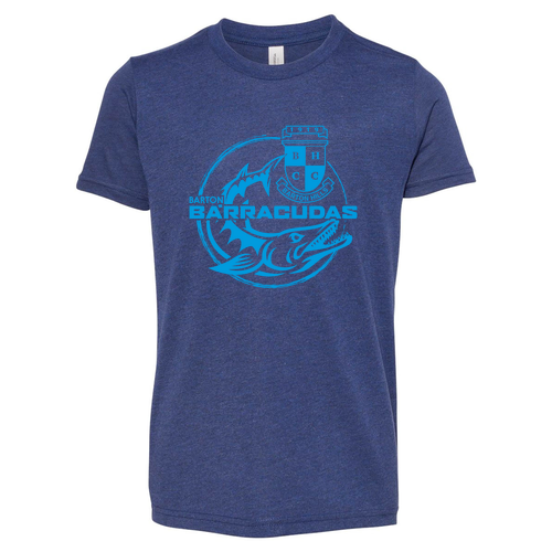 Youth Bella Canvas Soft Fitted Triblend Short Sleeve Tee -- Navy Triblend