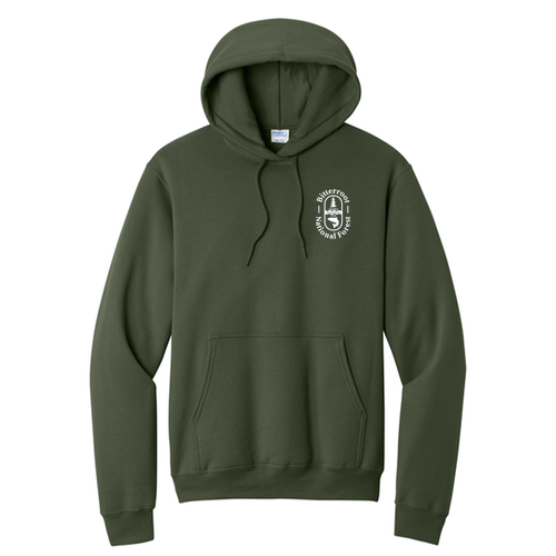 Port and Company Core Fleece Pullover Hooded Sweatshirt -- Olive