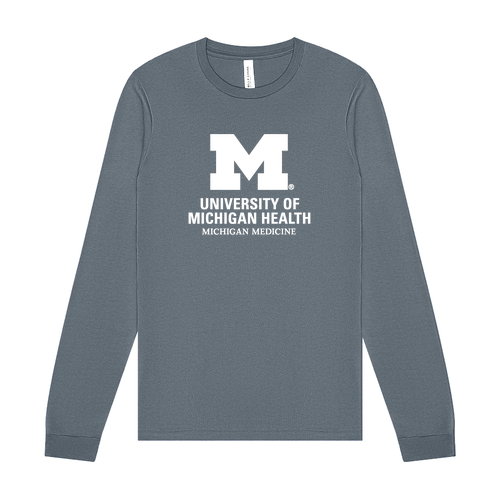 Bella Canvas Soft Fitted Jersey Longsleeve Tee -- Steel Blue