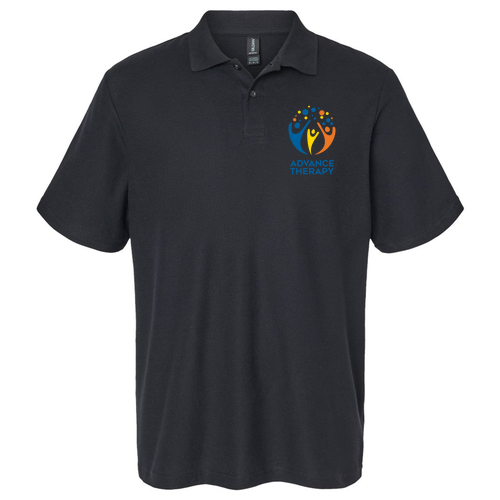 Gildan Adult Softstyle Pique Polo -- Black