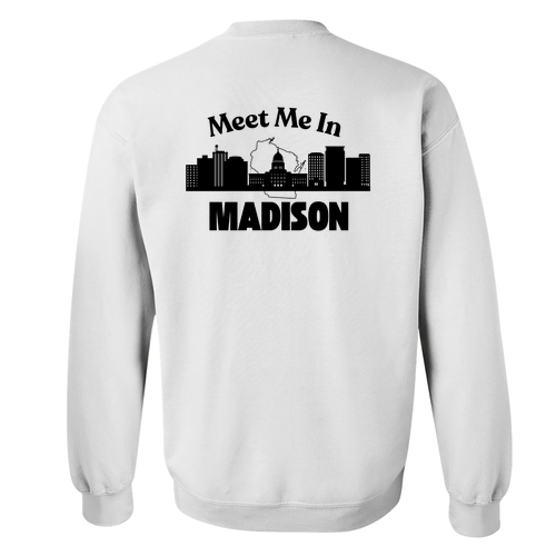 Gildan Heavy Blend Crew Neck Sweatshirt -- White