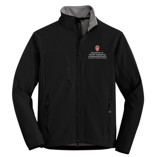 Port Authority Glacier Soft Shell Jacket Embroidered-- Black / Chrome