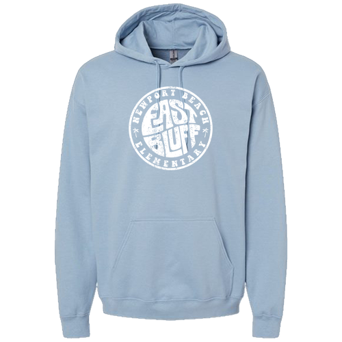 Gildan Adult Softstyle Fleece Pullover Hooded Sweatshirt -- Stone Blue