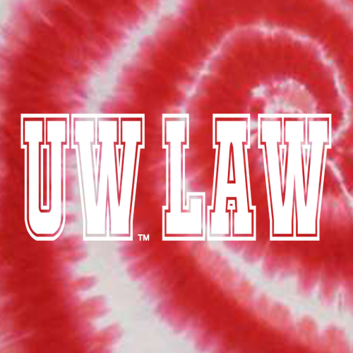 UW Law Tie-Dyed T-Shirt -- Swirl Red