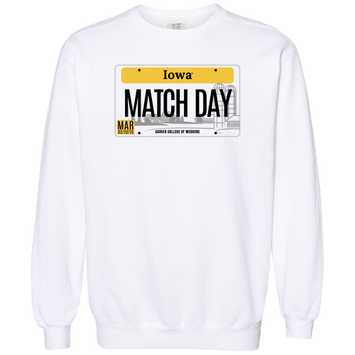 Comfort Colors Unisex Garment-Dyed Crewneck Sweatshirt -- White