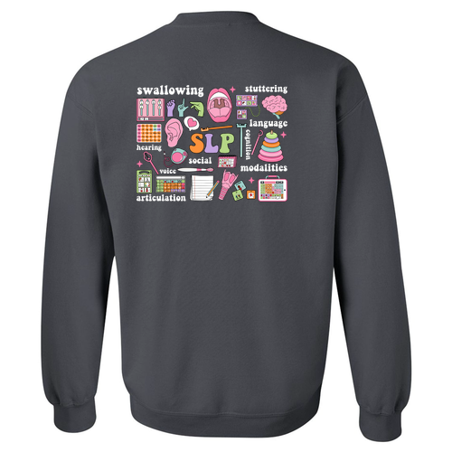 Gildan Heavy Blend Crew Neck Sweatshirt -- Charcoal