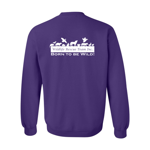 Gildan Heavy Blend Crew Neck Sweatshirt -- Purple