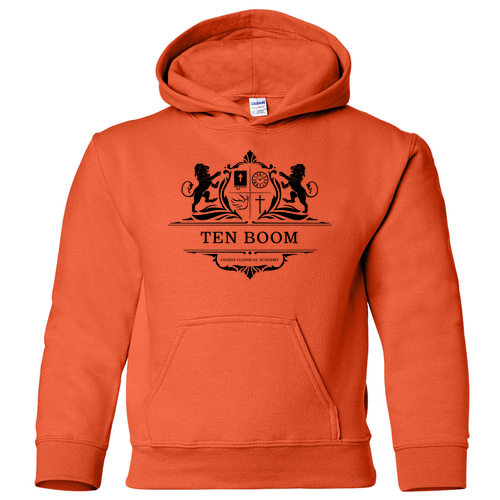 Gildan Heavy Blend Youth Hooded Sweatshirt -- Orange