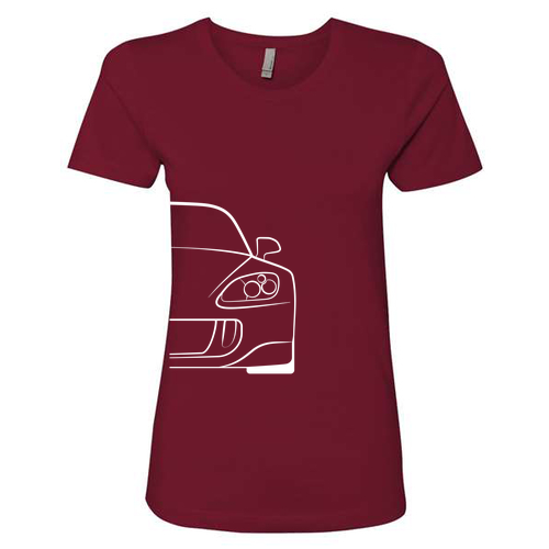 Next Level Ladies Boyfriend Tee -- Cardinal